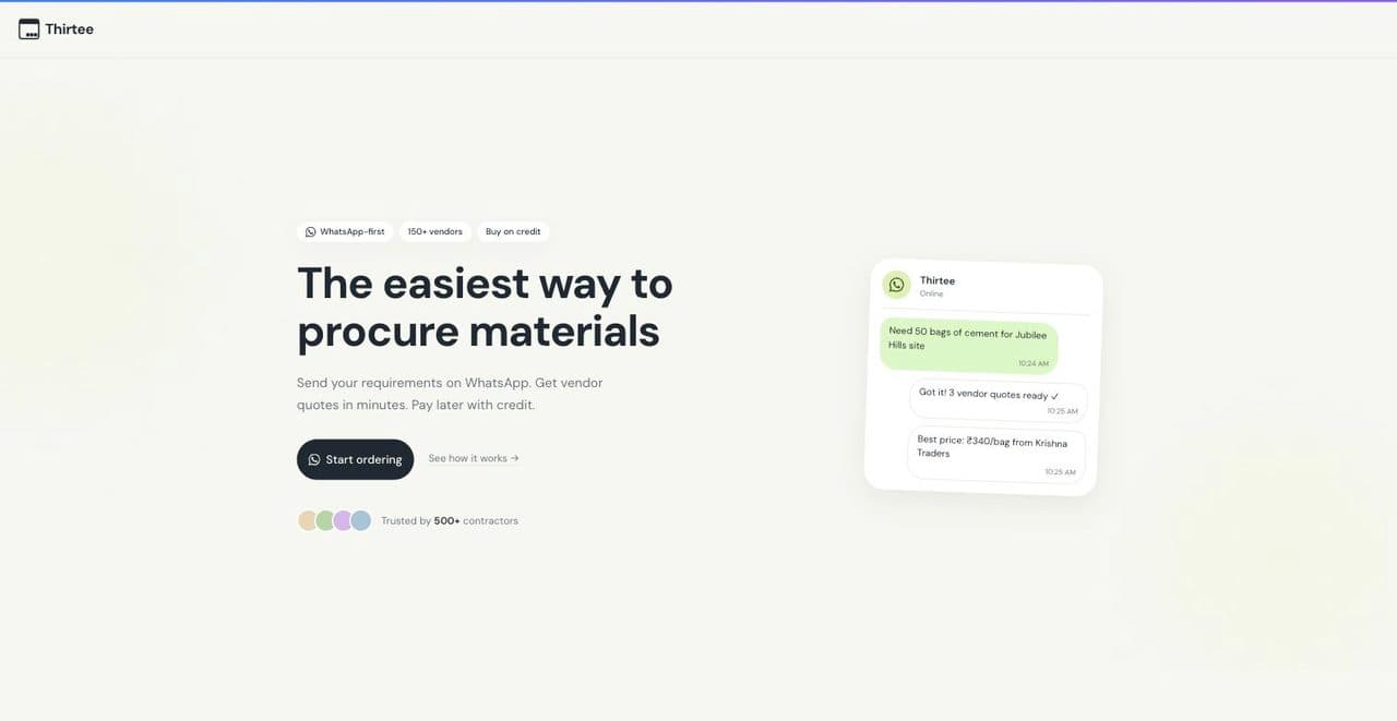 Thirtee — product screenshot